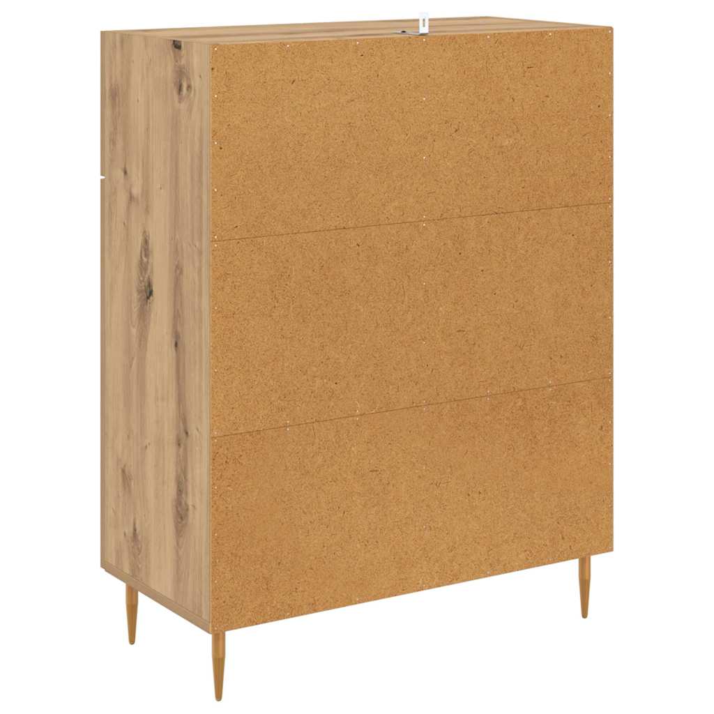 Bufet Stejar Artizanal 69,5 x 34 x 90 cm Lemn compozit — imaginea 9