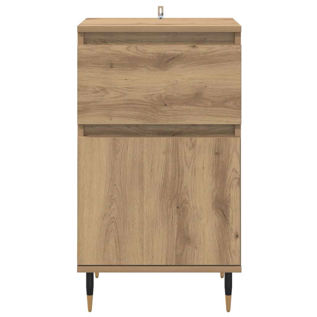 Bufet Stejar Artizanal 40 x 35 x 70 cm Lemn Ingineresc si Fier — imaginea 7