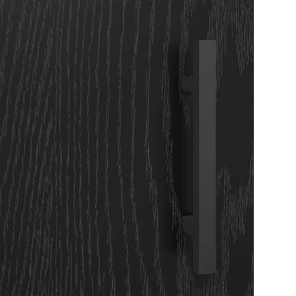 Bufet Stejar Negru 34,5 x 34 x 90 cm Lemn Ingineresc si Fier — imaginea 11