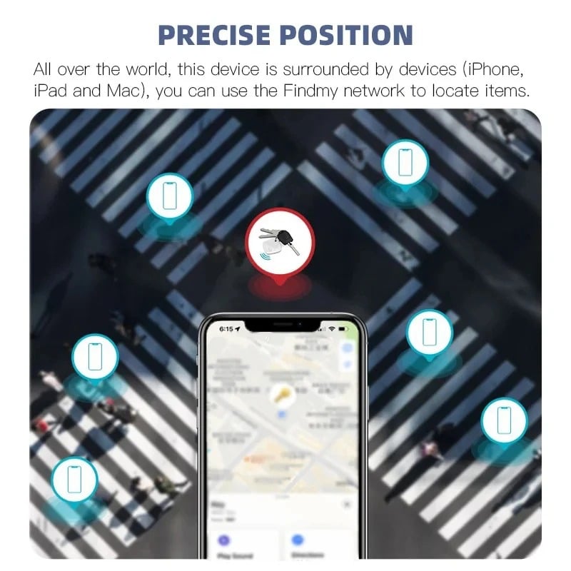 Mini GPS Tracker, localizare in timp real, autonomie 365 zile, compatibil Apple Find My, rezistent la apa, pentru masini - imagine 4