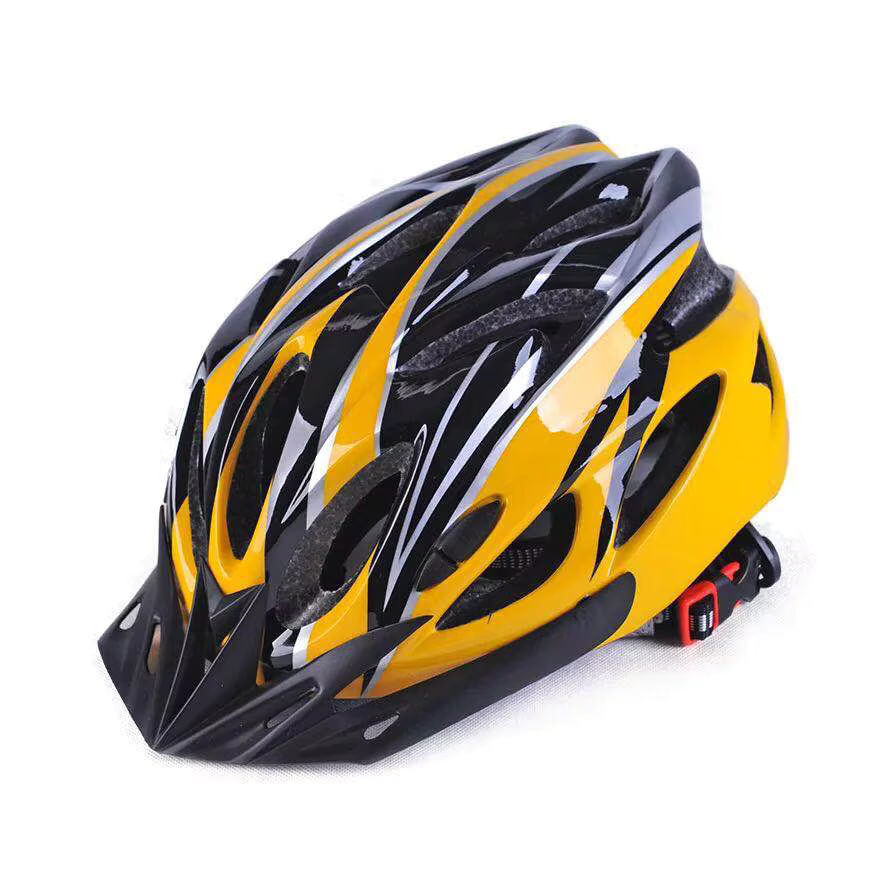 Casca protectie Bicicleta, Aerodinamica, Disipare eficienta a caldurii si ventilatie, Dimensiune reglabila, Galben - imagine 2