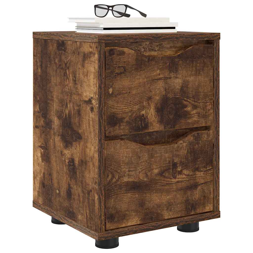 Noptiere 2 pcs Stejar fumuriu 30,5 x 30 x 43 cm — imaginea 4