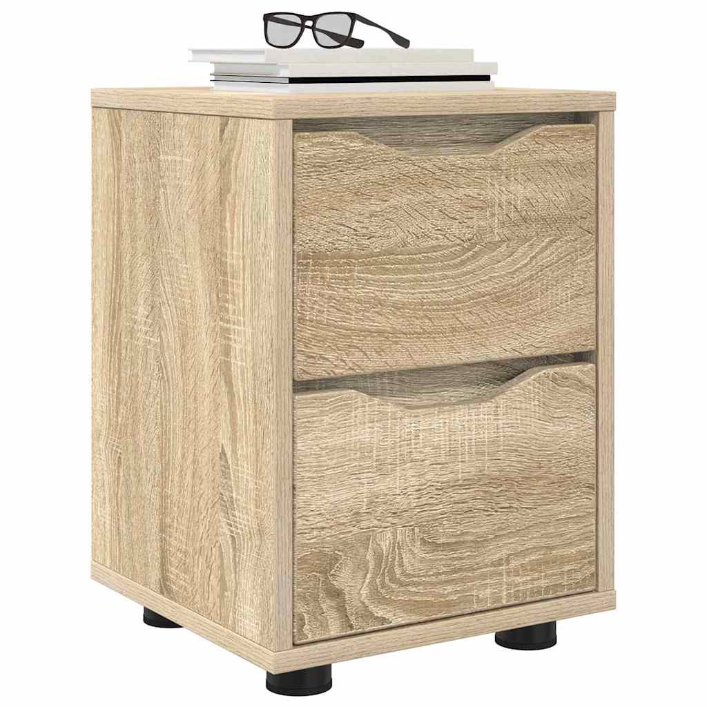 Noptiere 2 pcs Stejar Sonoma 30,5 x 30 x 43 cm — imaginea 4