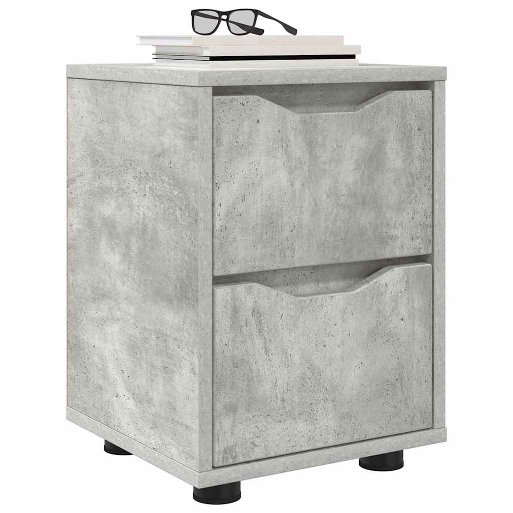 Noptiere 2 pcs Gri din beton 30,5 x 30 x 43 cm — imaginea 4