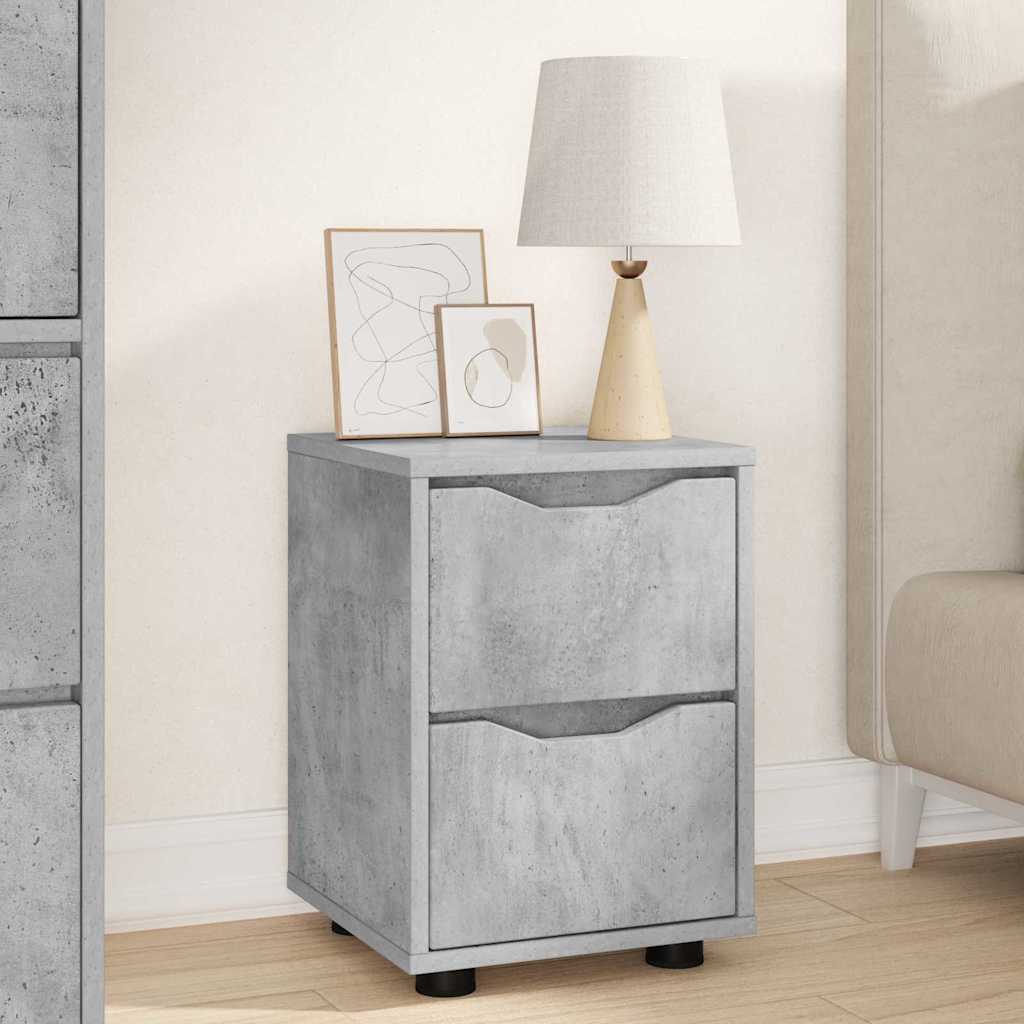 Noptiere 2 pcs Gri din beton 30,5 x 30 x 43 cm — imaginea 5