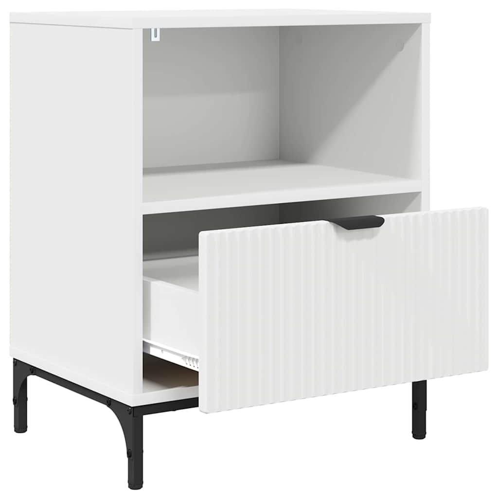 Noptiere 2 pcs Alb 49 x 36 x 61 cm Lemn compozit — imaginea 6