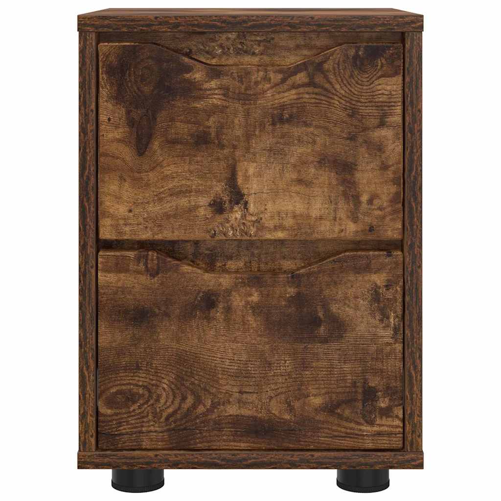 Noptiere 2 pcs Stejar fumuriu 30,5 x 30 x 43 cm — imaginea 7