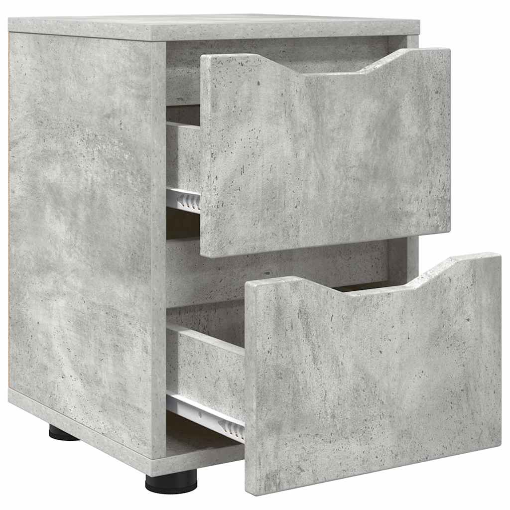 Noptiere 2 pcs Gri din beton 30,5 x 30 x 43 cm — imaginea 6