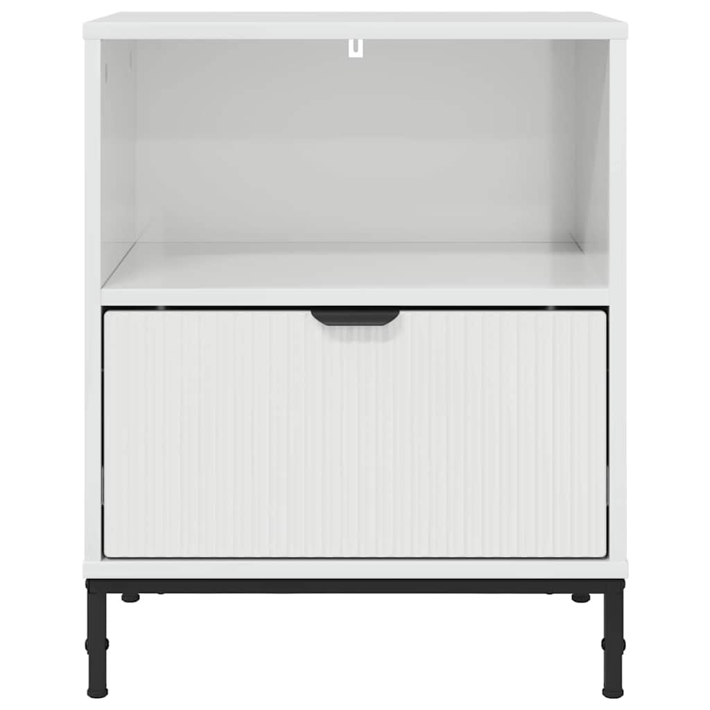Noptiere 2 pcs Alb foarte lucios 49 x 36 x 61 cm — imaginea 7