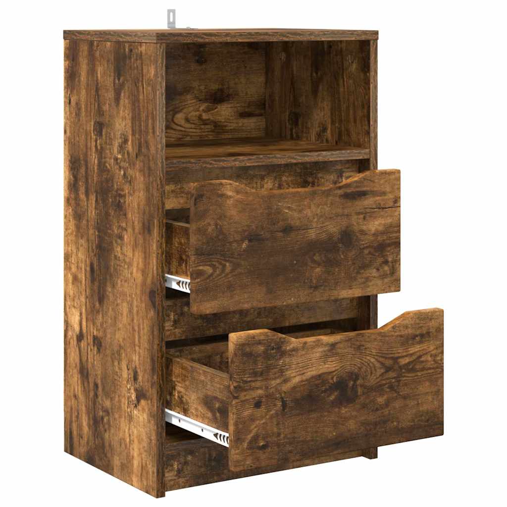 Noptiere 2 pcs Stejar fumuriu 40 x 30 x 467 cm — imaginea 6