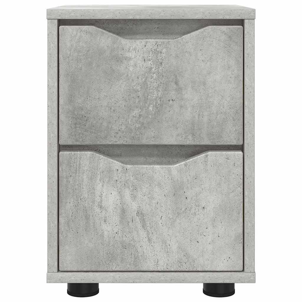 Noptiere 2 pcs Gri din beton 30,5 x 30 x 43 cm — imaginea 7