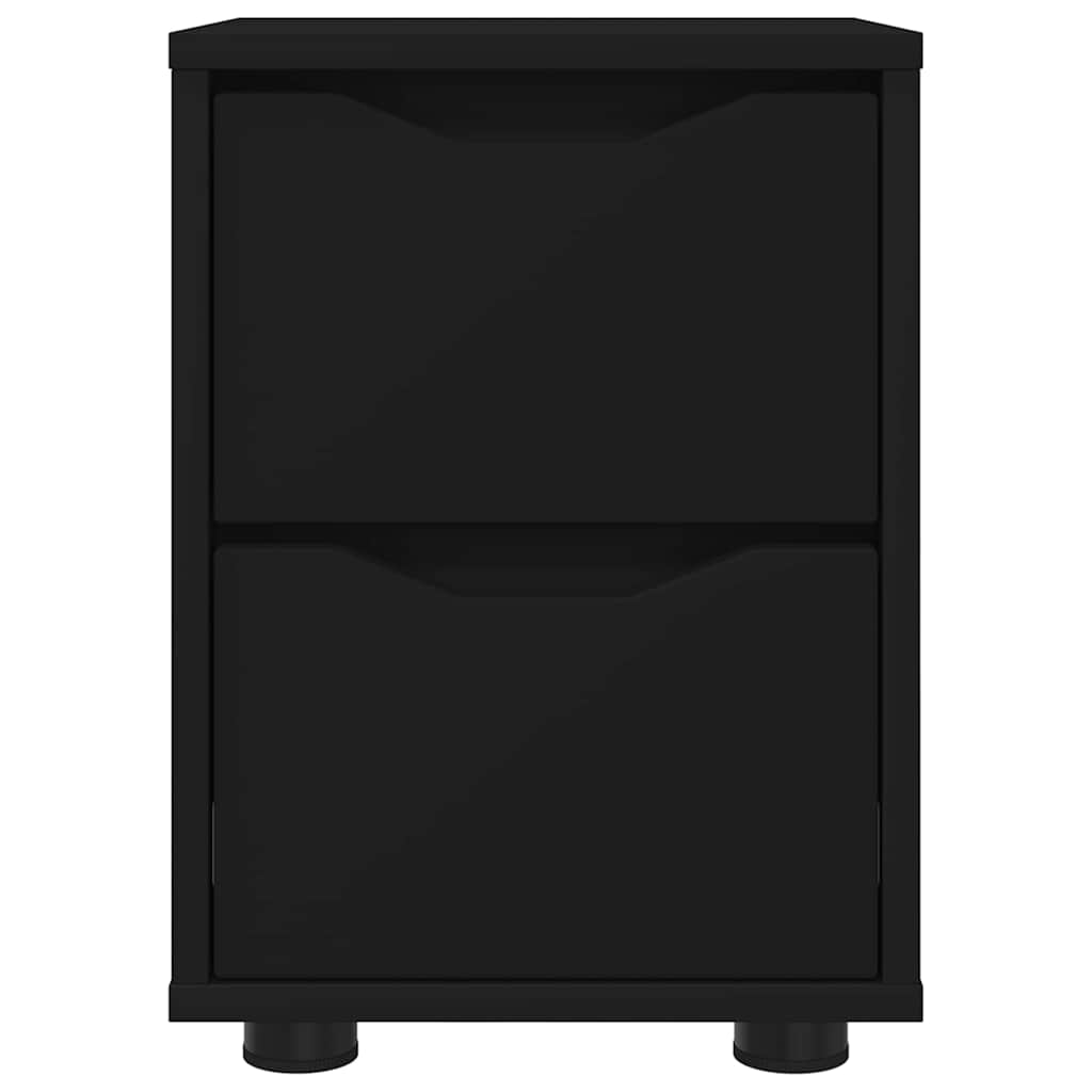 Noptiere 2 pcs Negru 30,5 x 30 x 43 cm Lemn compozit — imaginea 7