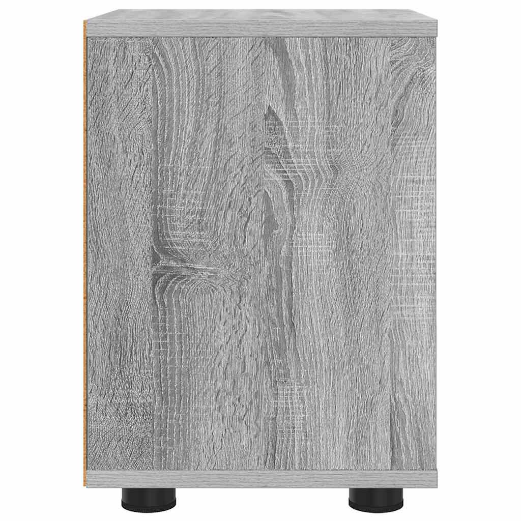 Noptiere cu sertar 2 pcs Gri Sonoma 30,5 x 30 x 43 cm — imaginea 8