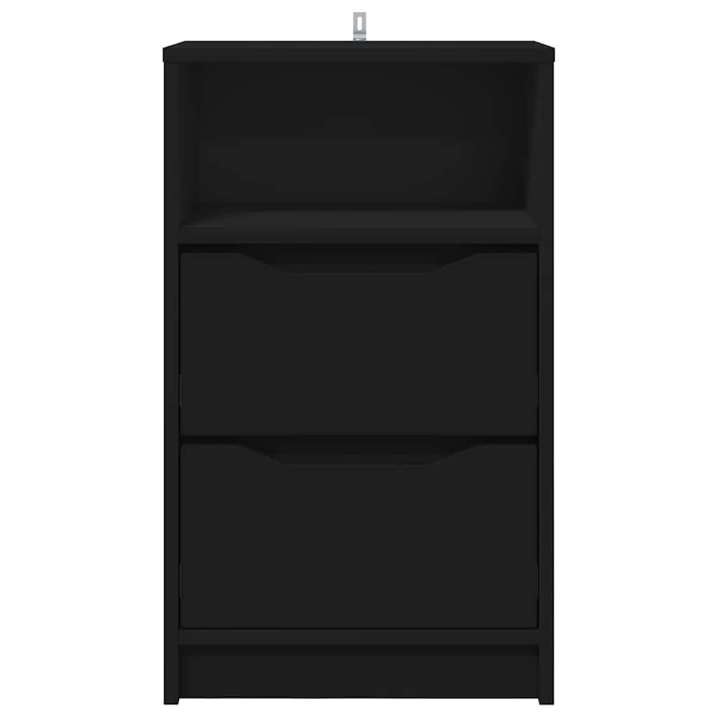Noptiere 2 pcs Negru 40 x 30 x 467 cm Lemn compozit — imaginea 7