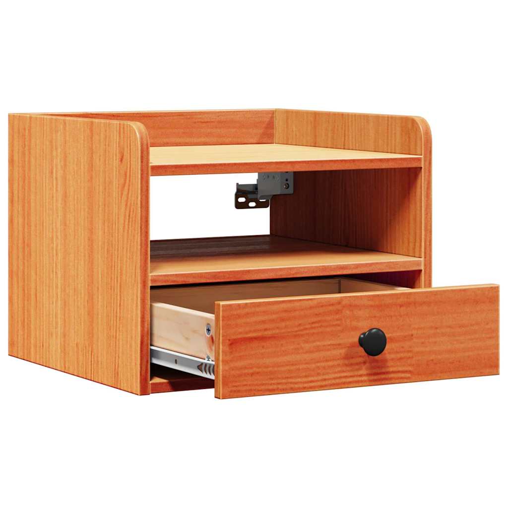Noptiere cu sertar Pe perete 2 pcs Maro ceruit 38 x 36 x 29.5 cm — imaginea 6