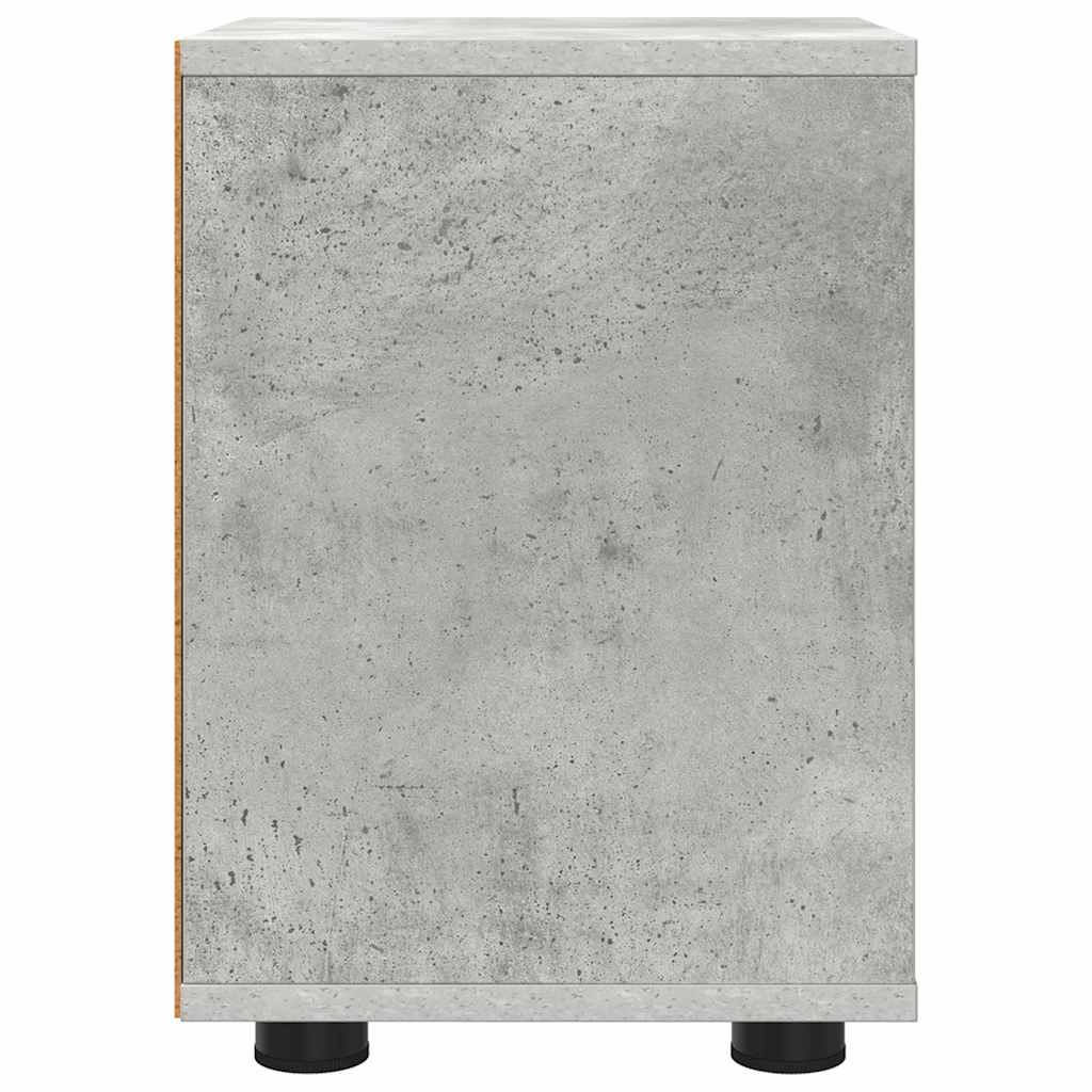 Noptiere 2 pcs Gri din beton 30,5 x 30 x 43 cm — imaginea 8