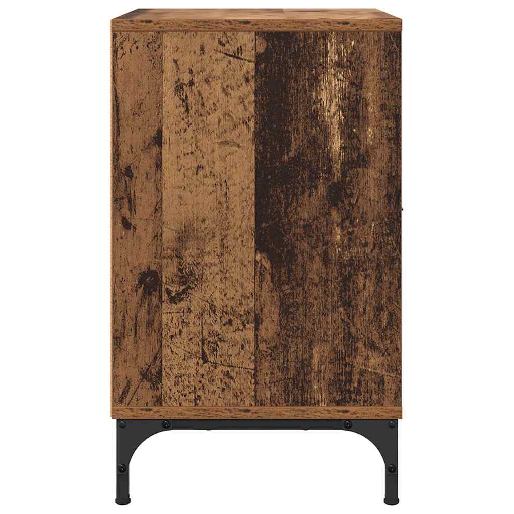 Noptiere 2 pcs Lemn vechi 49 x 36 x 61 cm Lemn compozit — imaginea 8