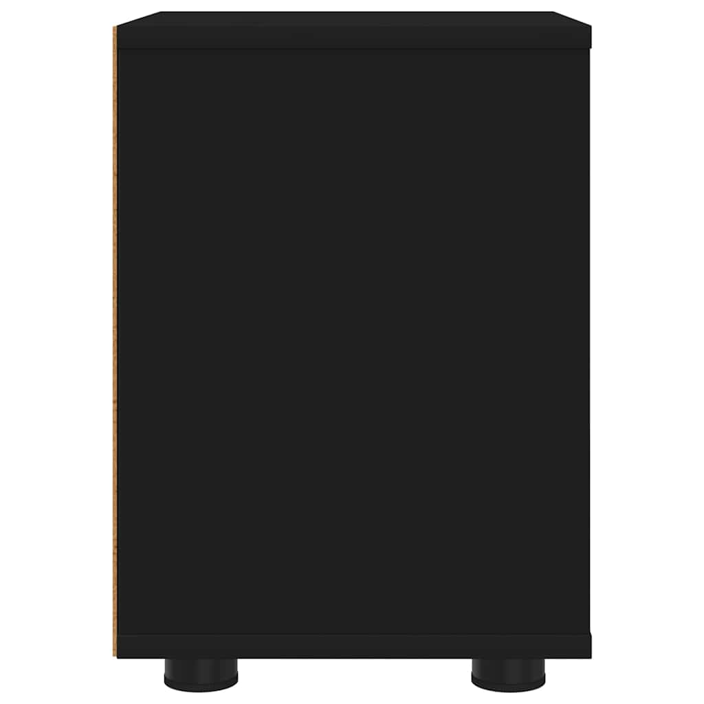 Noptiere 2 pcs Negru 30,5 x 30 x 43 cm Lemn compozit — imaginea 8