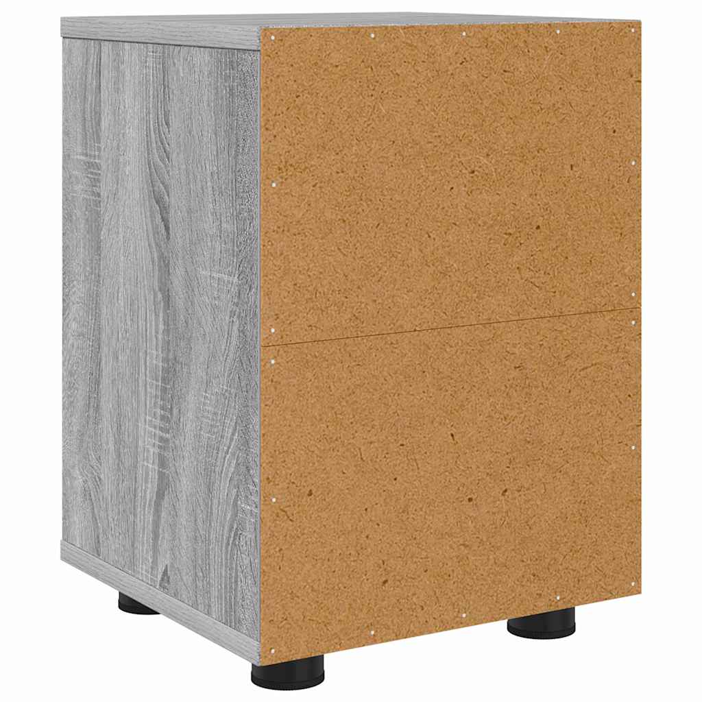 Noptiere cu sertar 2 pcs Gri Sonoma 30,5 x 30 x 43 cm — imaginea 9