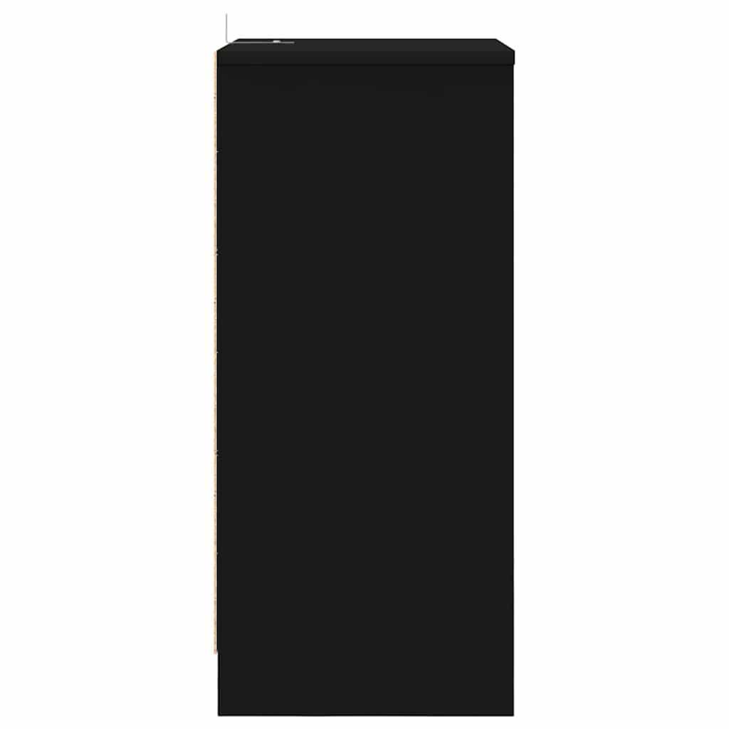 Noptiere 2 pcs Negru 40 x 30 x 467 cm Lemn compozit — imaginea 8