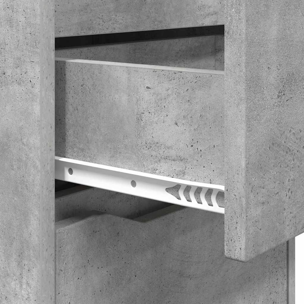 Noptiere cu sertar 2 pcs Gri din beton 40 x 30 x 467 cm — imaginea 10