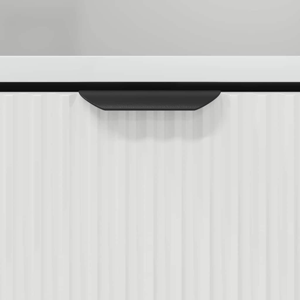 Noptiere 2 pcs Alb foarte lucios 49 x 36 x 61 cm — imaginea 10