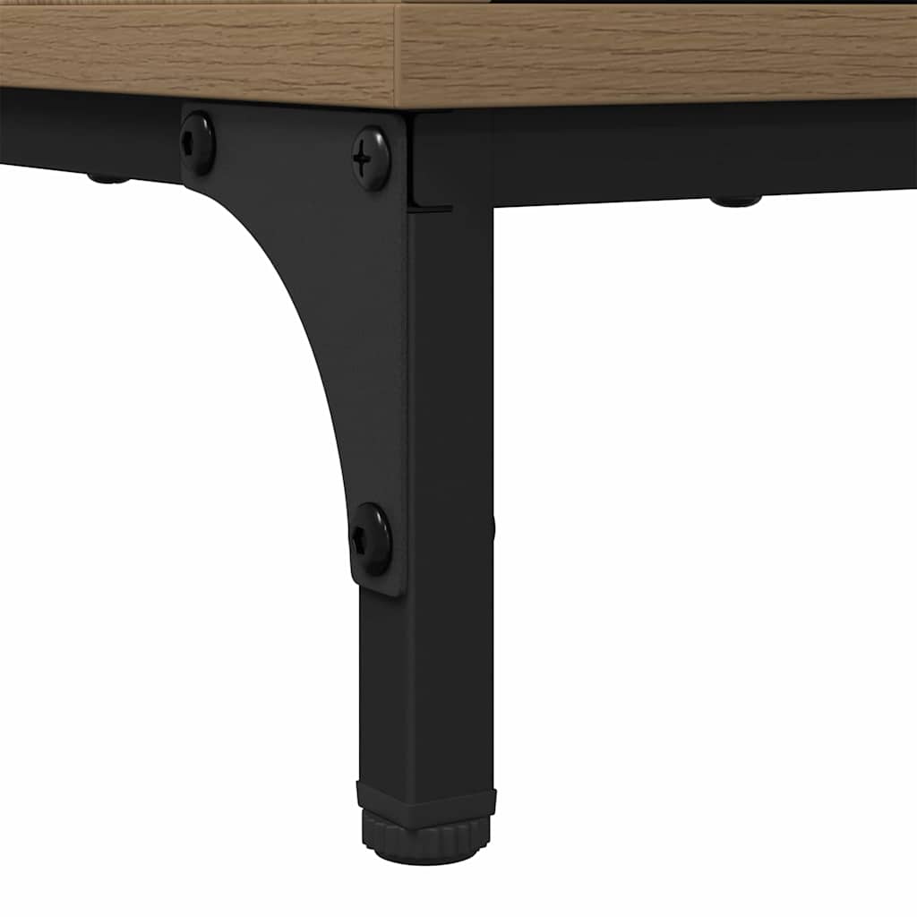 Noptiere 2 pcs stejar artizanal 49 x 36 x 61 cm — imaginea 11