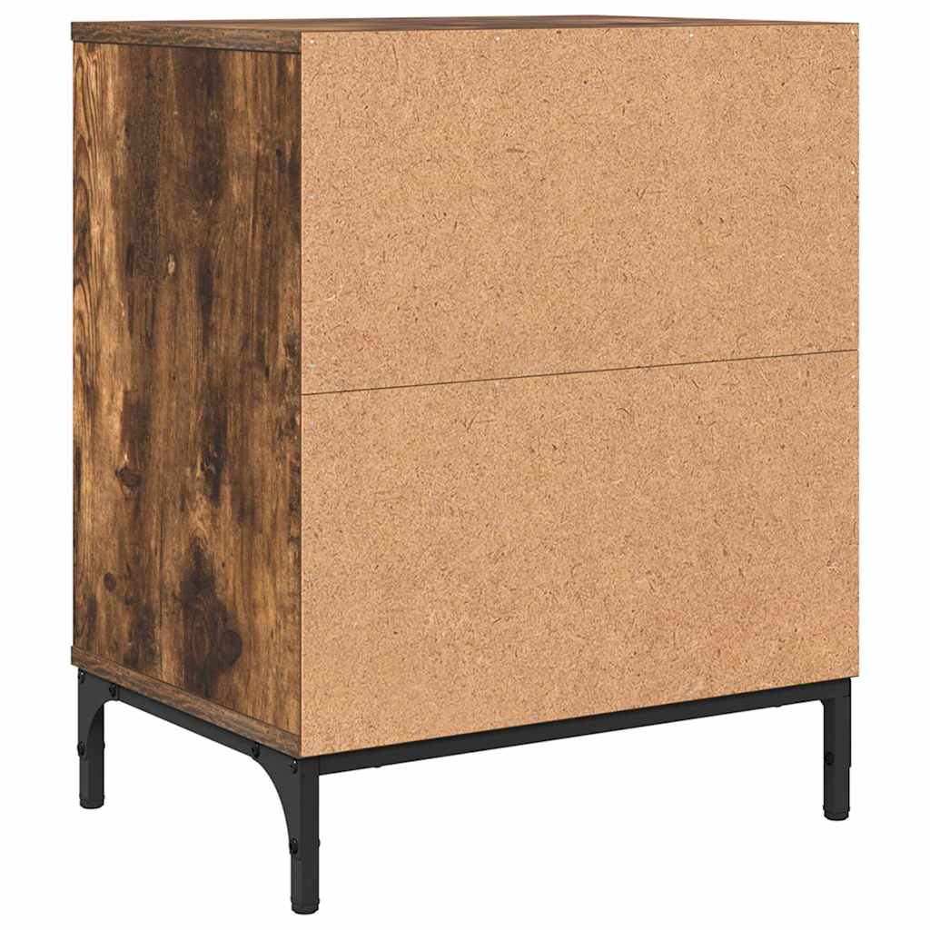 Noptiere cu sertar 2 pcs Stejar afumat 49 x 36 x 61 cm — imaginea 9