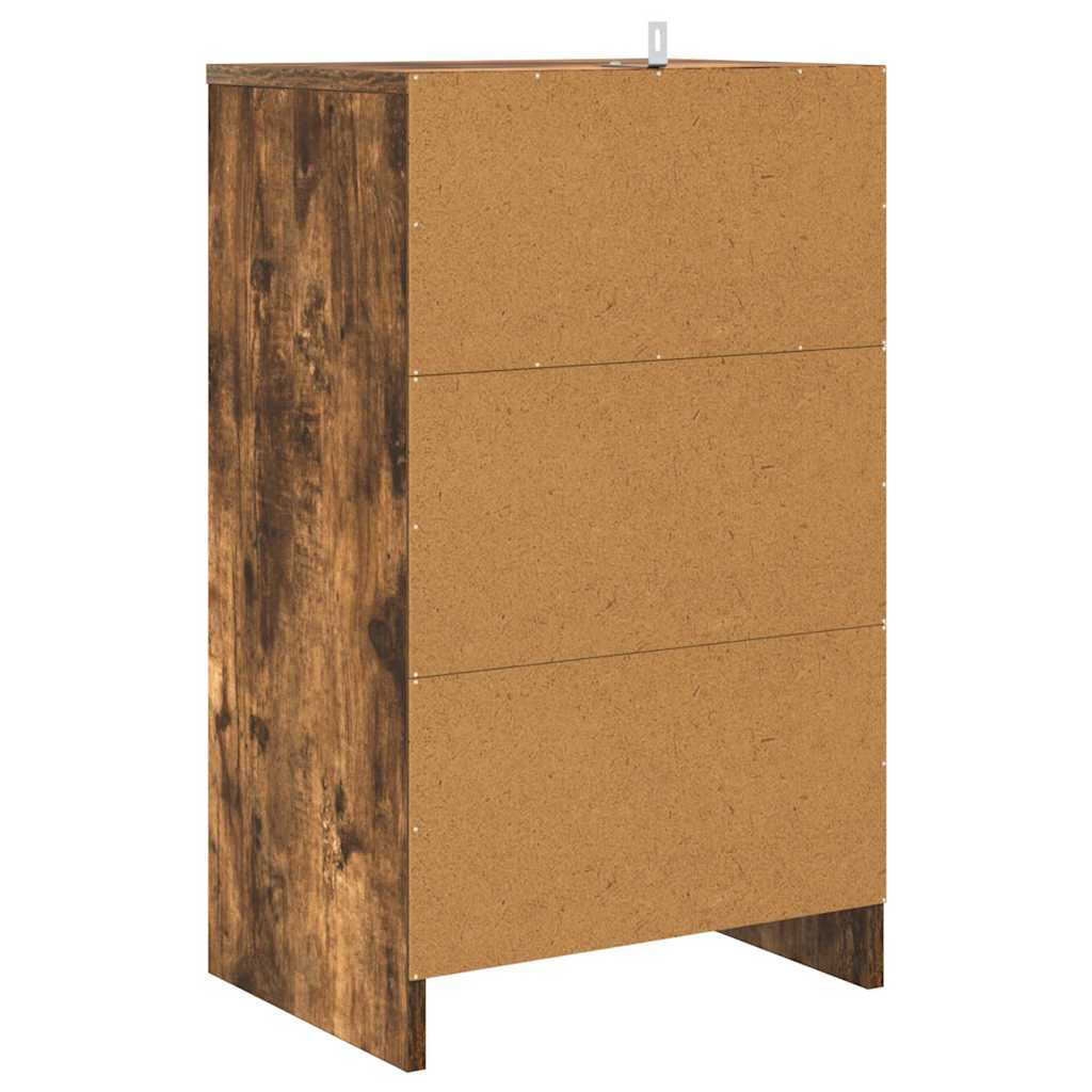 Noptiere 2 pcs Stejar fumuriu 40 x 30 x 467 cm — imaginea 9
