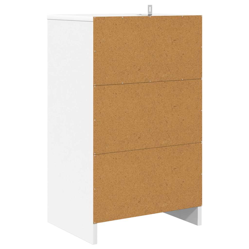 Noptiere 2 pcs Alb 40 x 30 x 467 cm Lemn compozit — imaginea 9