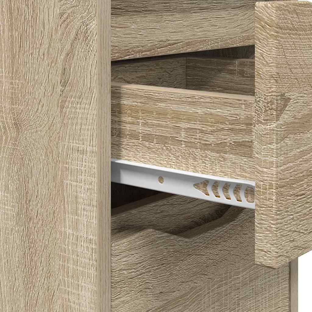 Noptiere 2 pcs Stejar Sonoma 30,5 x 30 x 43 cm — imaginea 10