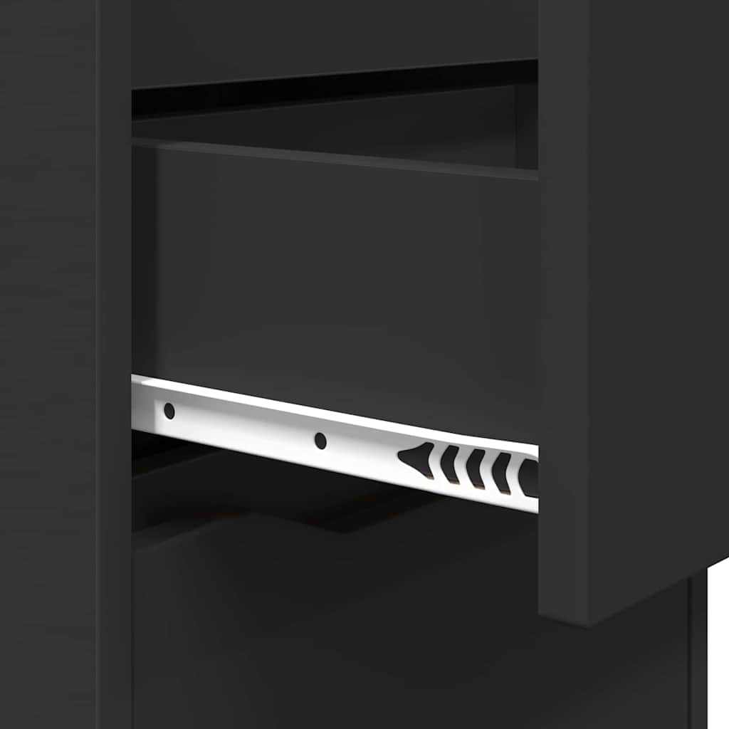 Noptiere 2 pcs Negru 40 x 30 x 467 cm Lemn compozit — imaginea 10