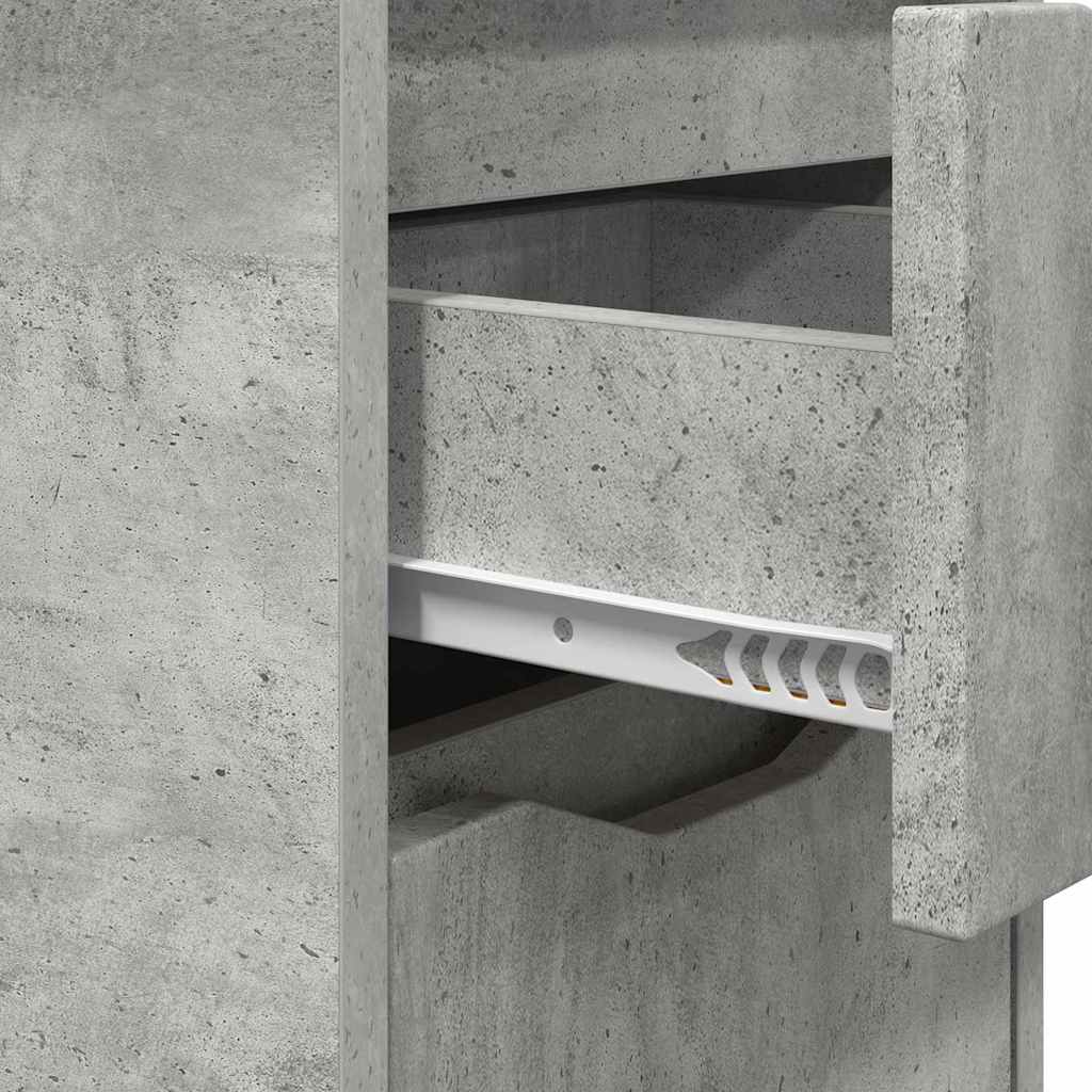 Noptiere 2 pcs Gri din beton 30,5 x 30 x 43 cm — imaginea 10