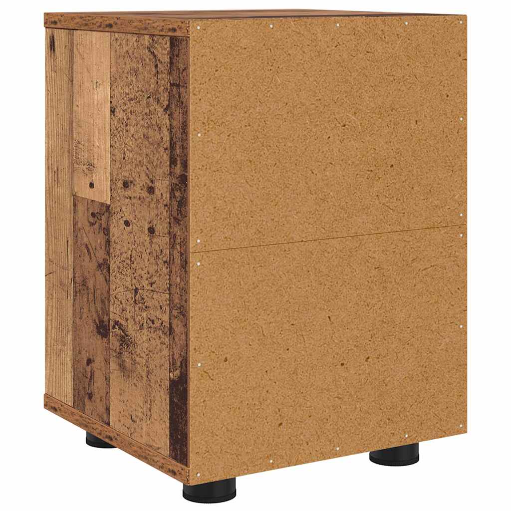 Noptiere cu sertar 2 pcs Lemn Vechi 30,5 x 30 x 43 cm — imaginea 9