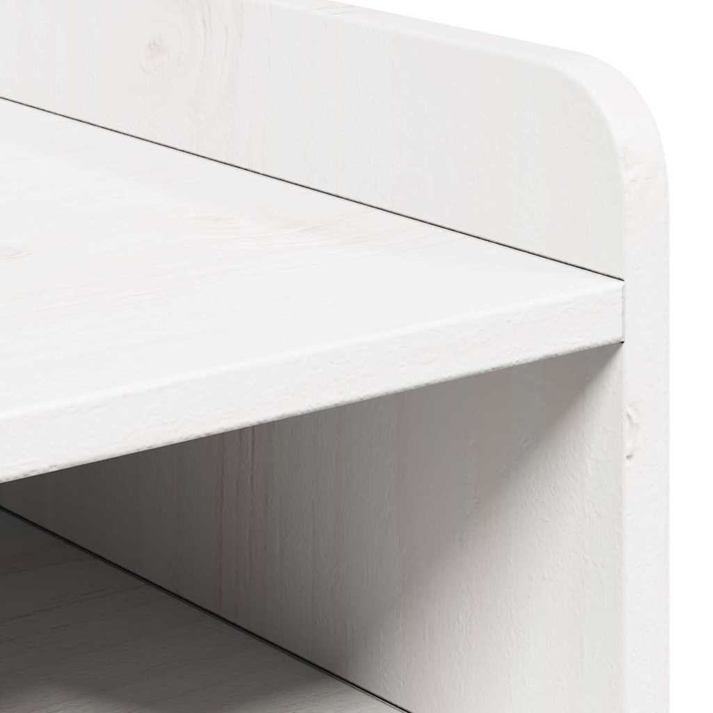 Noptiere 2 pcs Alb 38 x 36 x 29.5 cm Lemn de brad solid — imaginea 10