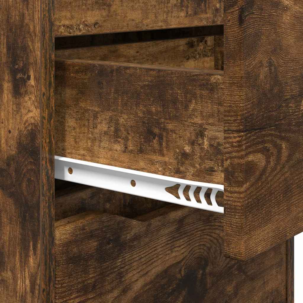 Noptiere 2 pcs Stejar fumuriu 40 x 30 x 467 cm — imaginea 10