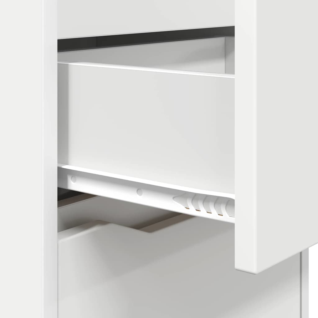 Noptiere 2 pcs Alb 40 x 30 x 467 cm Lemn compozit — imaginea 10