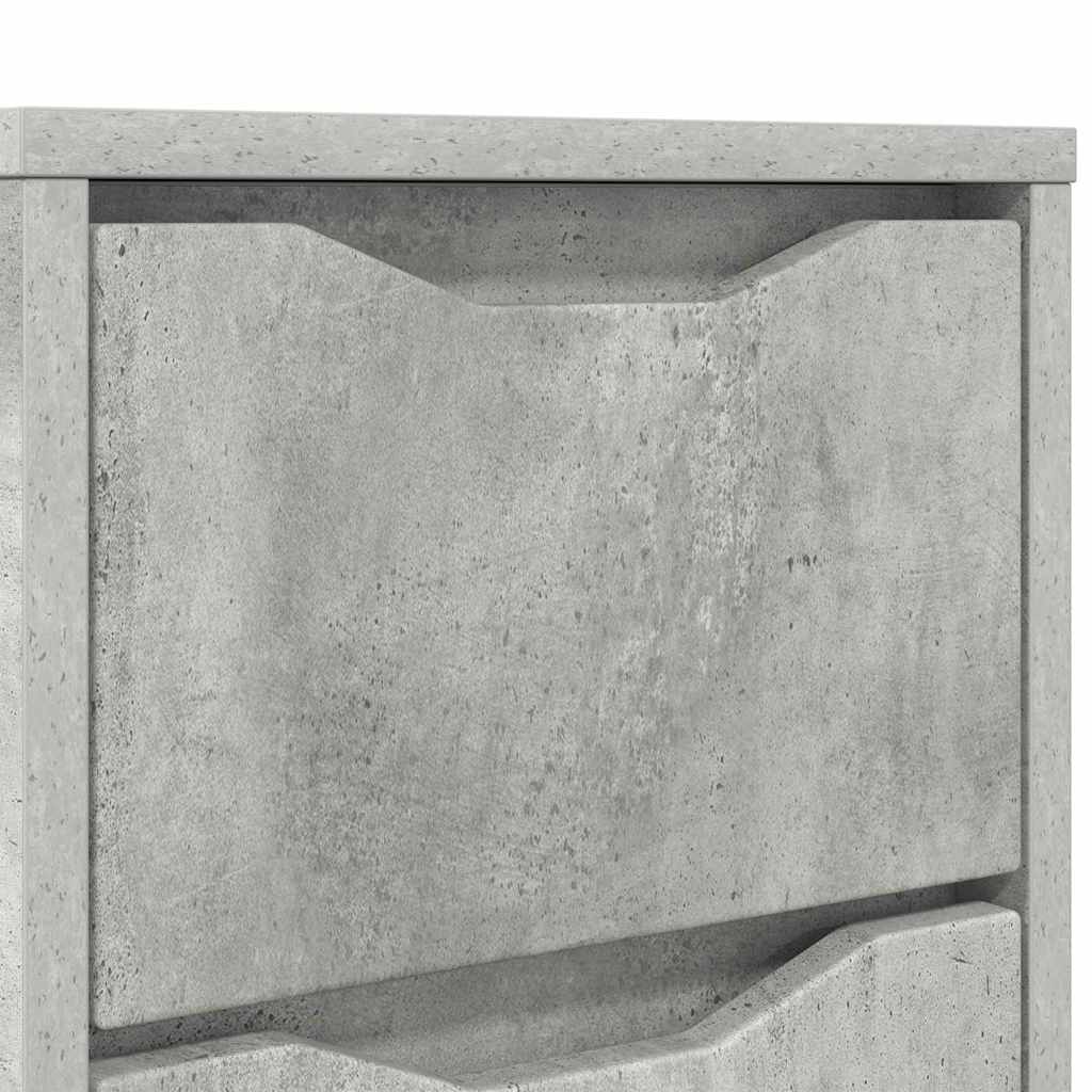 Noptiere 2 pcs Gri din beton 30,5 x 30 x 43 cm — imaginea 11