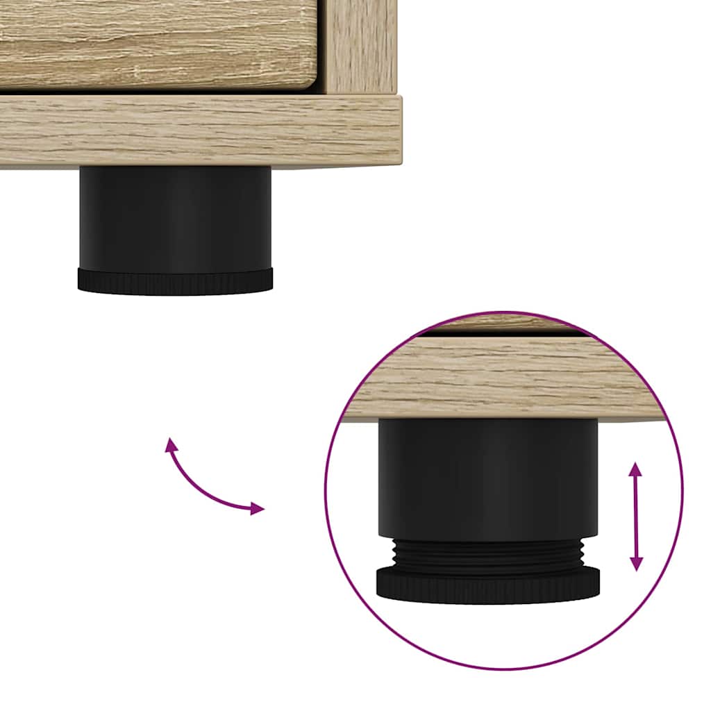Noptiere 2 pcs Stejar Sonoma 30,5 x 30 x 43 cm — imaginea 12