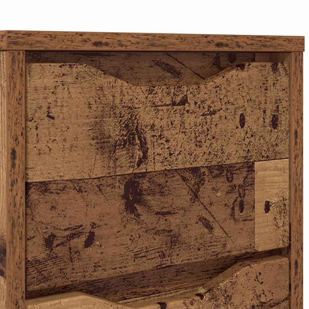 Noptiere cu sertar 2 pcs Lemn Vechi 30,5 x 30 x 43 cm — imaginea 11