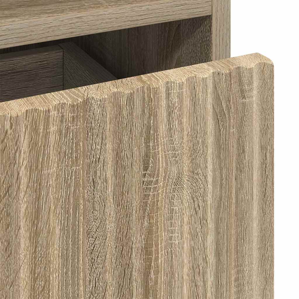 Noptiere cu sertar 2 pcs Stejar sonoma 49 x 36 x 61 cm — imaginea 12