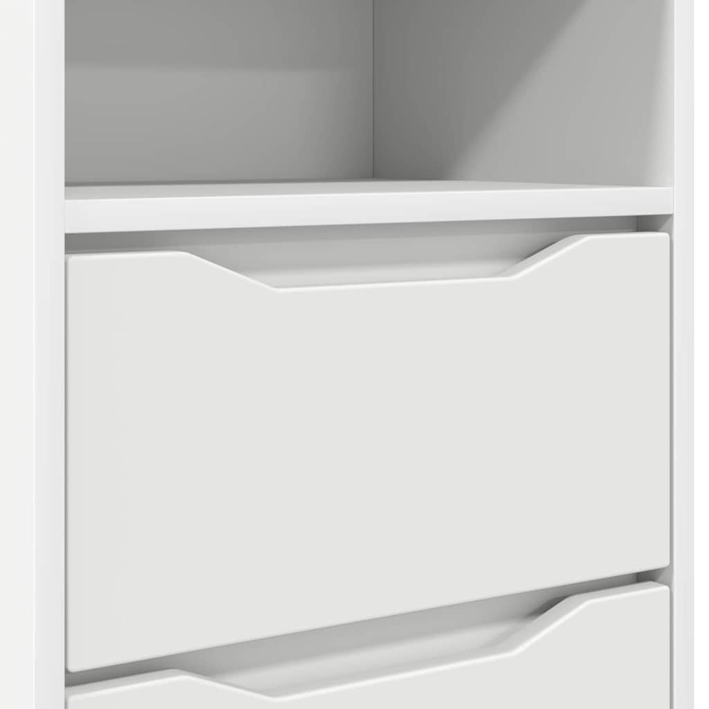 Noptiere 2 pcs Alb 40 x 30 x 467 cm Lemn compozit — imaginea 11