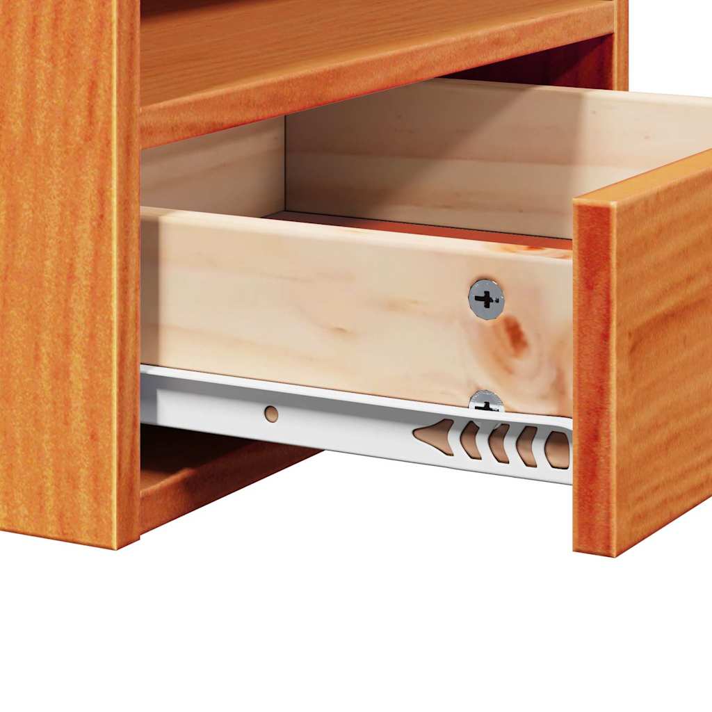 Noptiere cu sertar Pe perete 2 pcs Maro ceruit 38 x 36 x 29.5 cm — imaginea 11