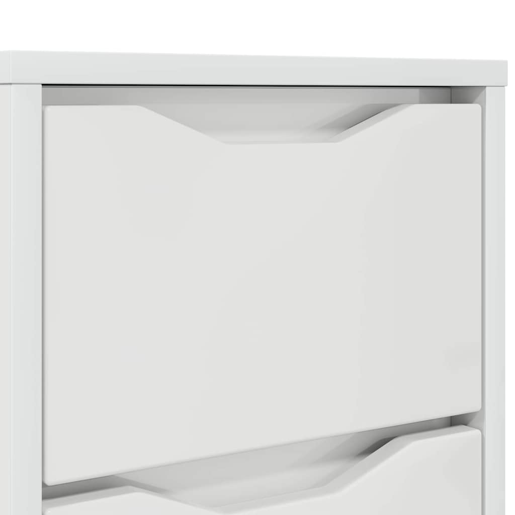 Noptiere cu sertar 2 pcs Alb lucios 30,5 x 30 x 43 cm — imaginea 11
