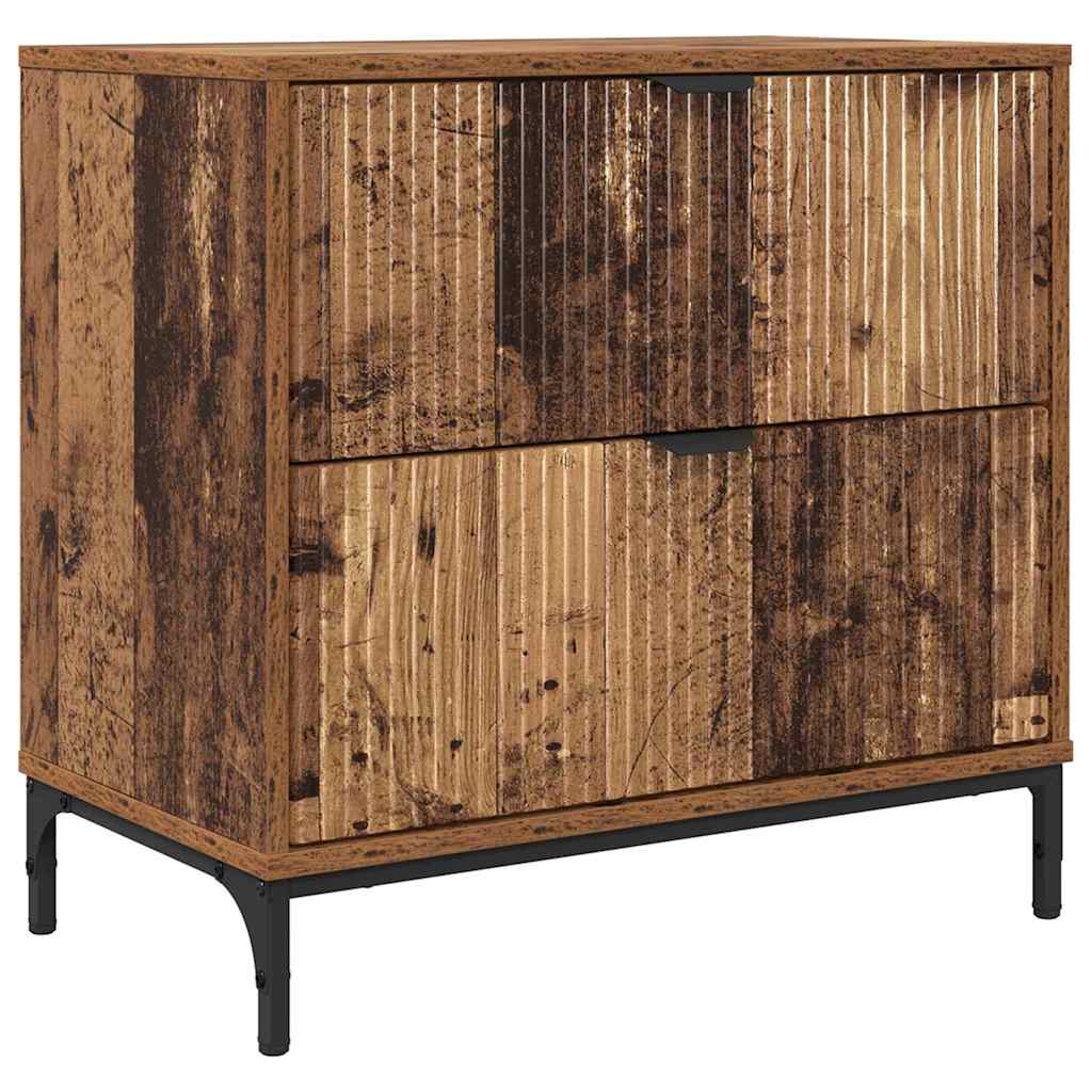 Noptiera cu sertar Lemn vechi 63.5 x 36 x 61 cm Lemn compozit