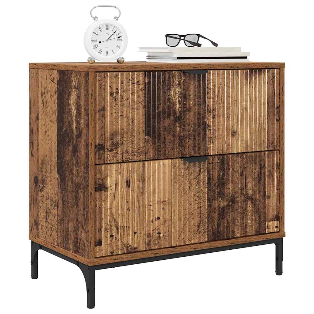Noptiera cu sertar Lemn vechi 63.5 x 36 x 61 cm Lemn compozit — imaginea 4
