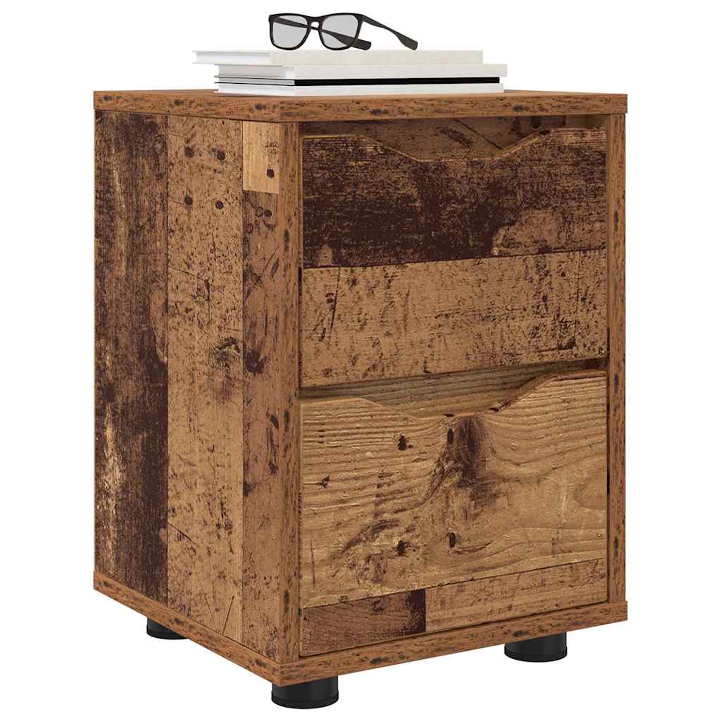 Noptiera cu sertar Lemn Vechi 30,5 x 30 x 43 cm Lemn compozit — imaginea 4