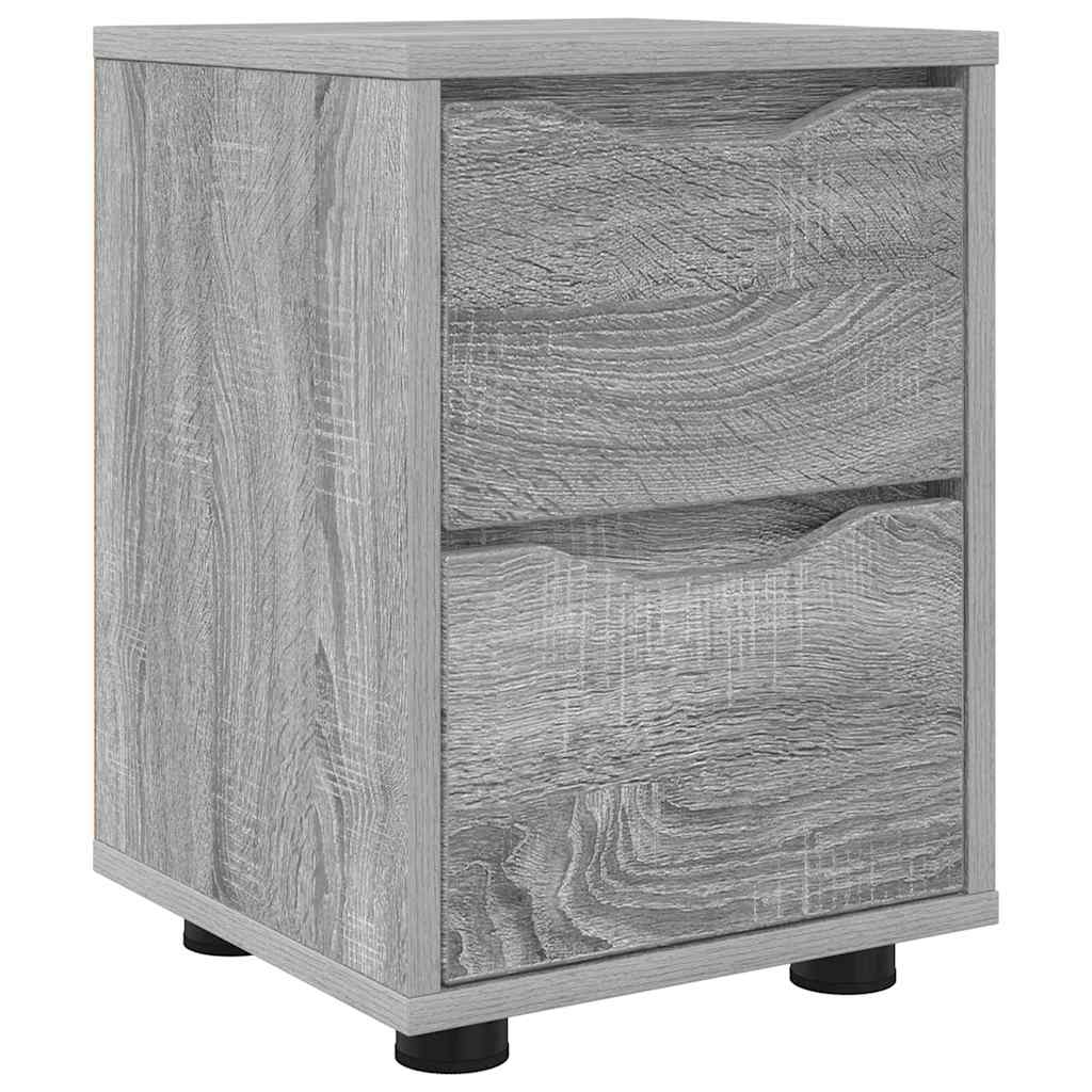Noptiera cu sertar Gri Sonoma 30,5 x 30 x 43 cm Lemn compozit