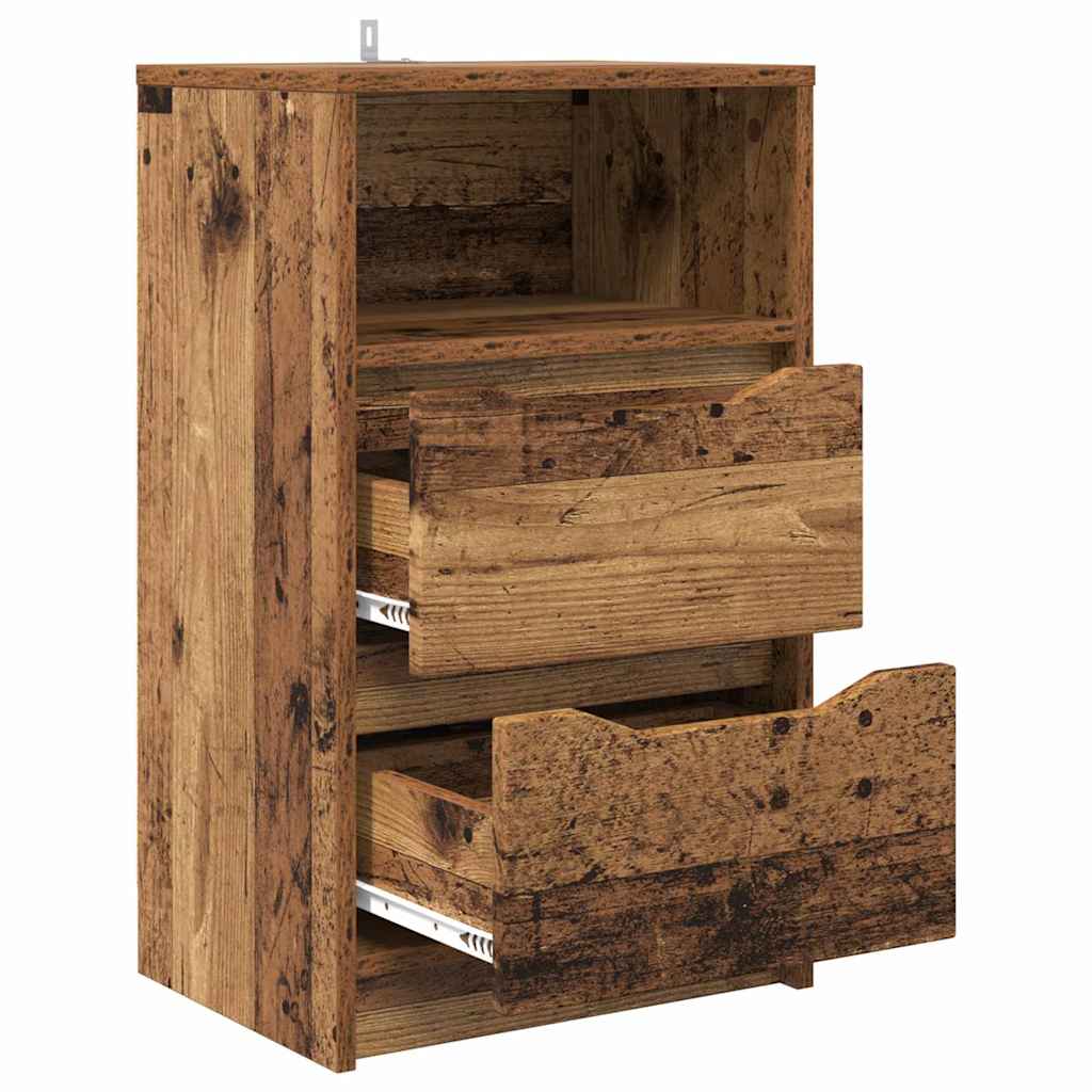Noptiera cu sertar Lemn Vechi 40 x 30 x 467 cm Lemn compozit — imaginea 6