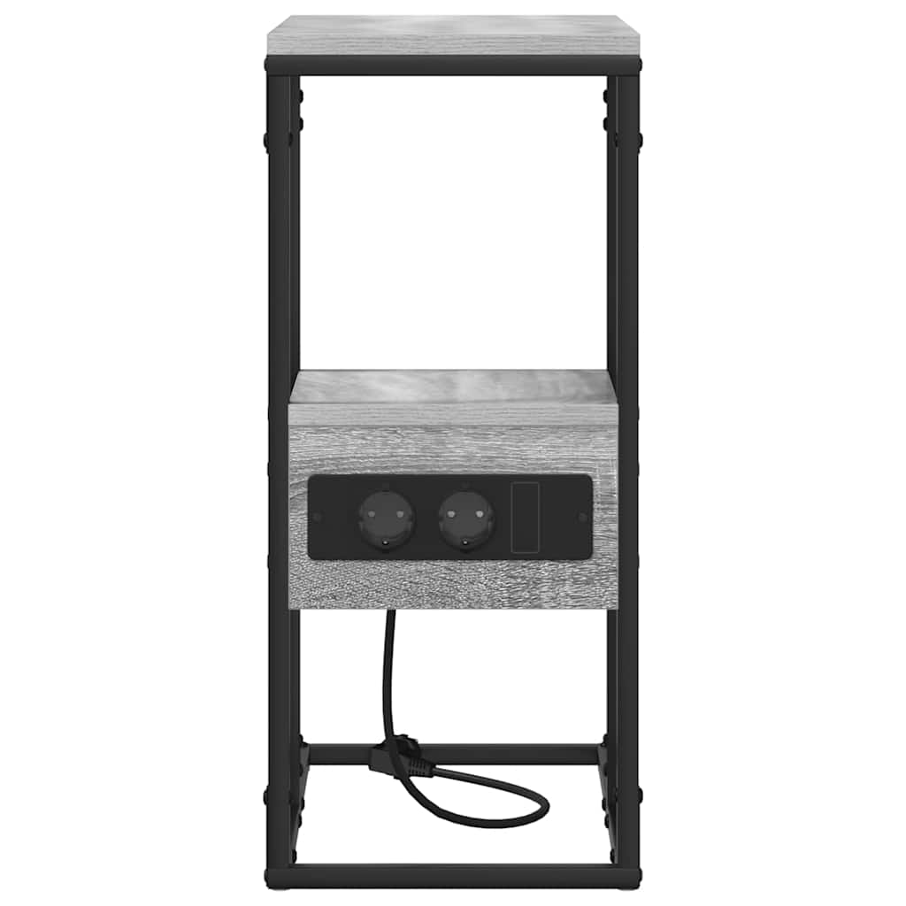 Noptiera cu sertar sonoma gri 41.5 x 26 x 60.5 cm Lemn compozit — imaginea 6